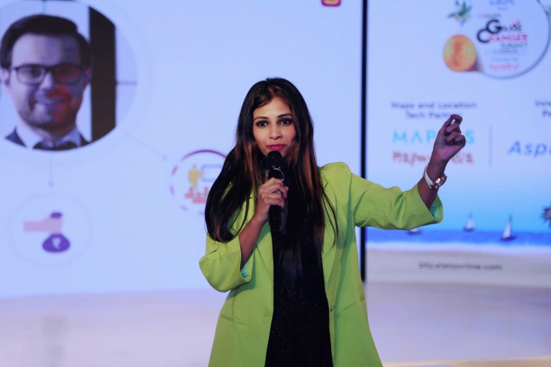 A founder speaking on stage