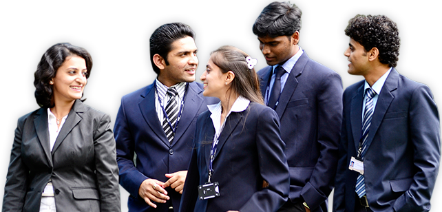 A group of young professionals in conversation